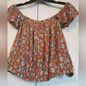 Forever 21 Women's Plus Size 3X Floral Crop Top